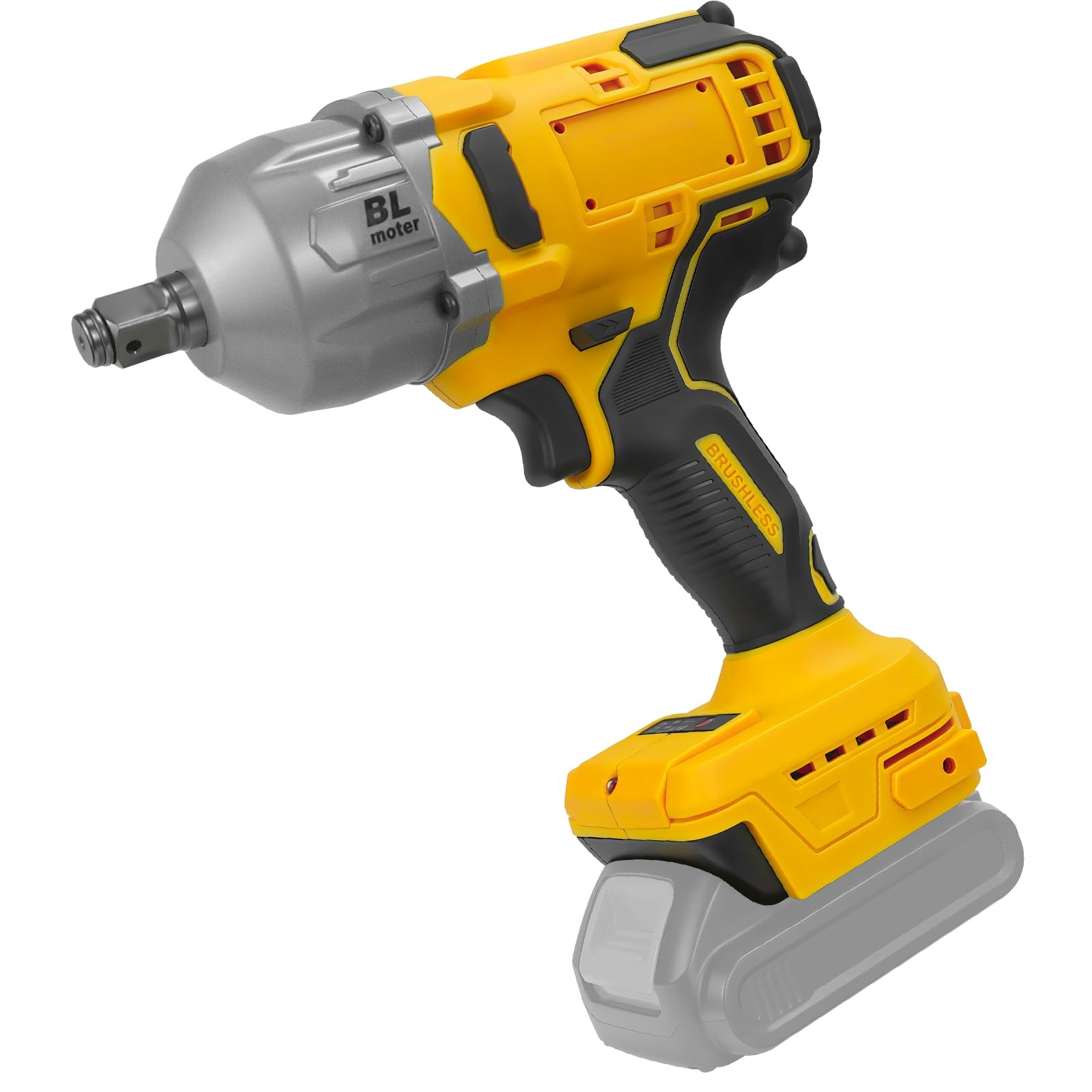 Cordless Impact Wrench for Dewalt 20V Battery, 800N.m(600FT-LBS) Brushless Im…