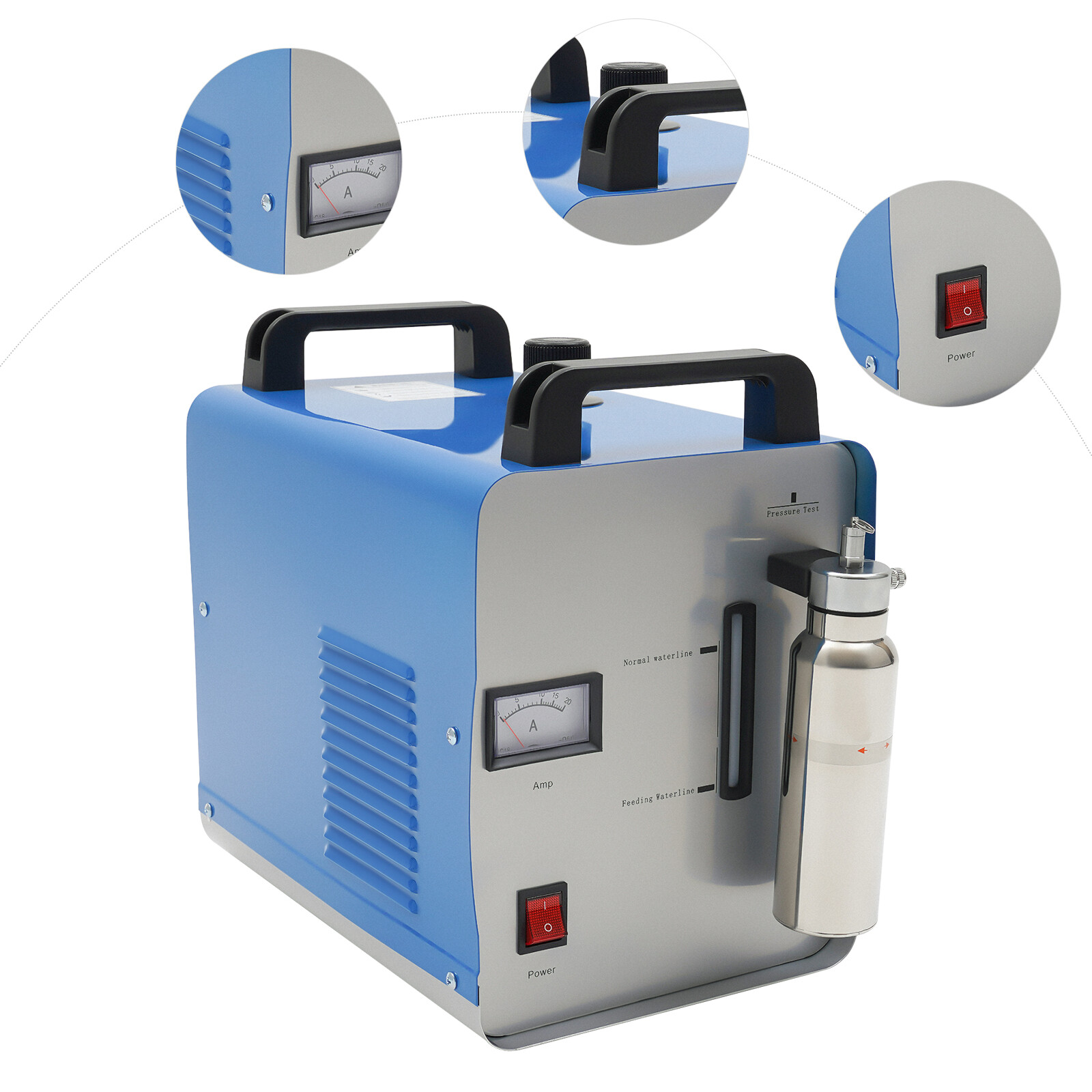 300W 75L Oxygen Hydrogen Water Flame Torch Polisher HHO Acrylic Welding Machine