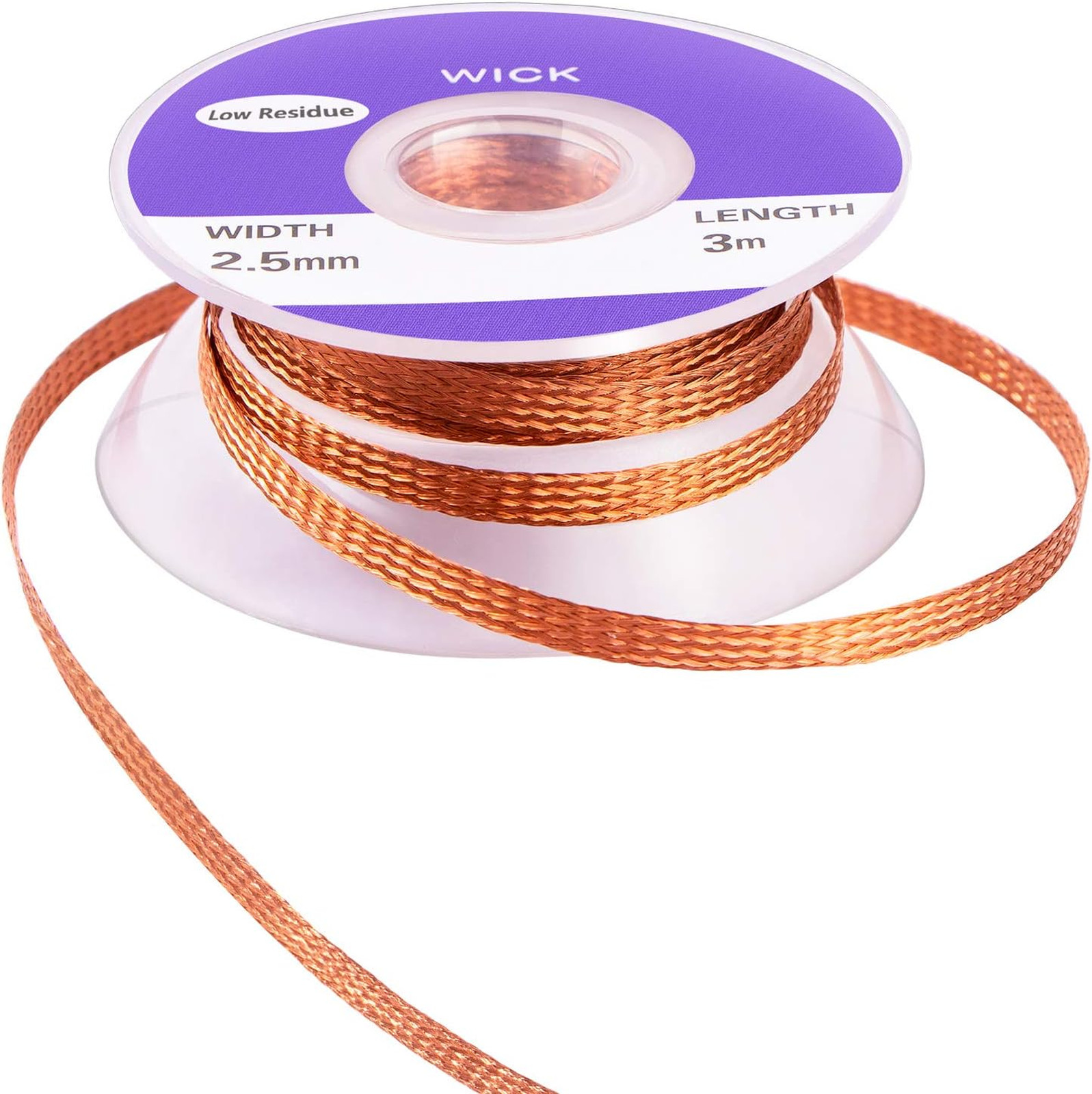 Solder Wicks No Clean Braided Wicks Desoldering Tool 0.1 Inch Width 3 Meter