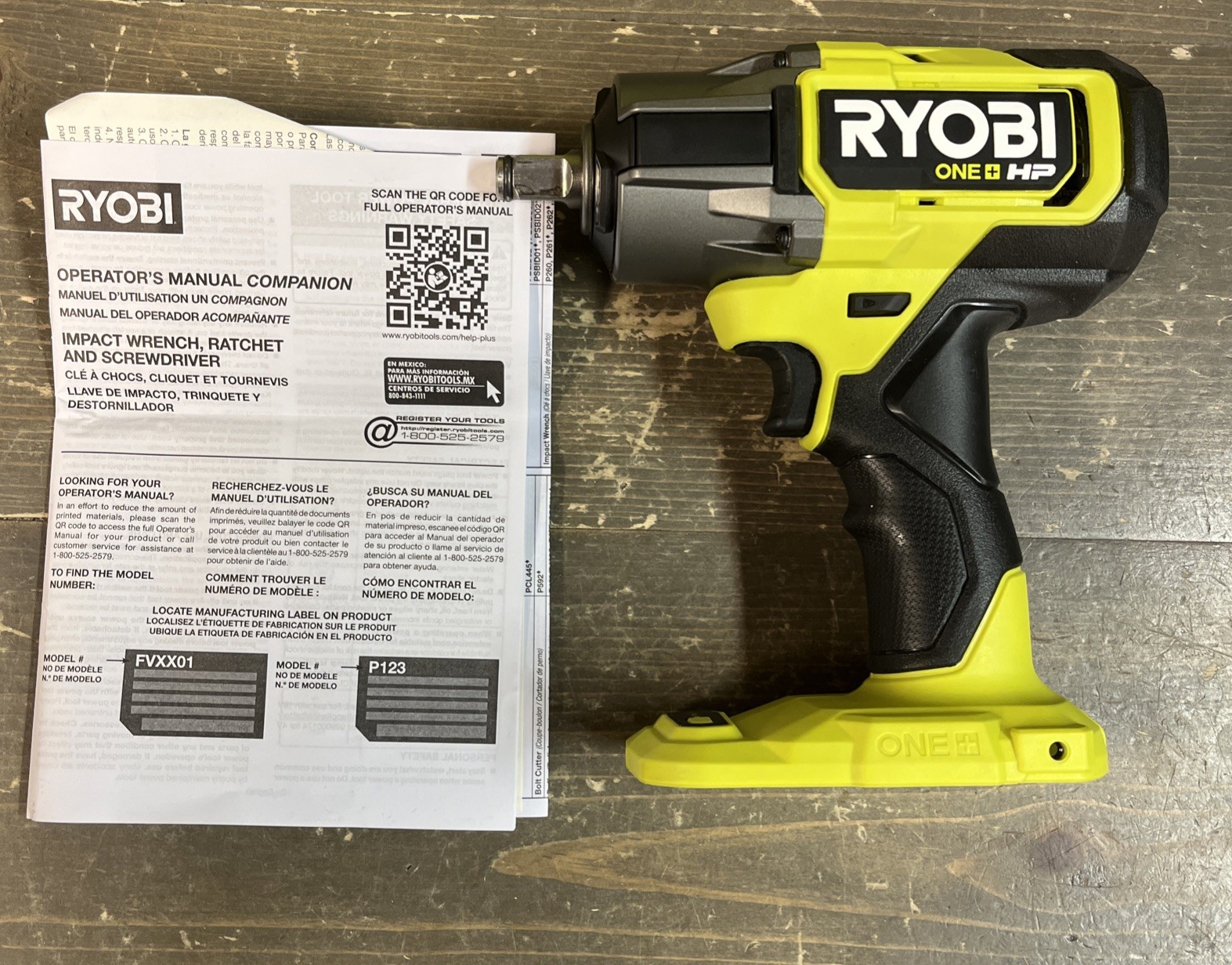 Ryobi P262 ONE+ HP Brushless 1/2” 4 Mode Impact Wrench