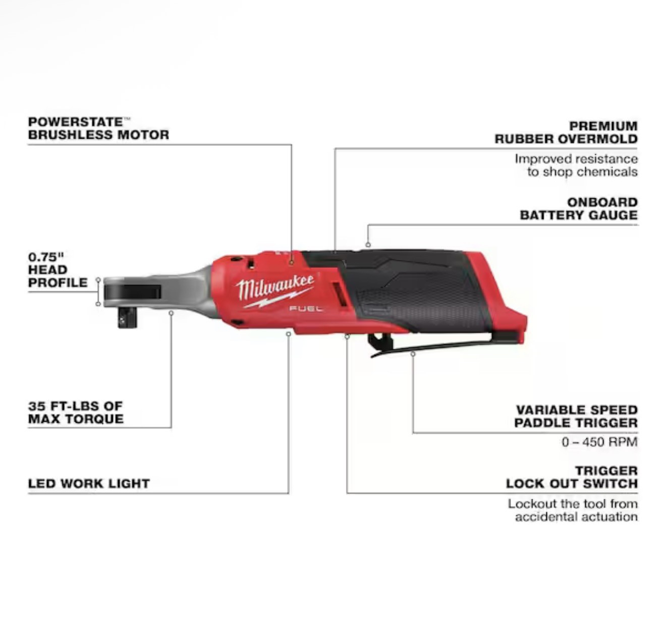 Milwaukee M12 12-Volt Lithium-Ion Brushless Cordless High Speed 3/8 in. Ratchet