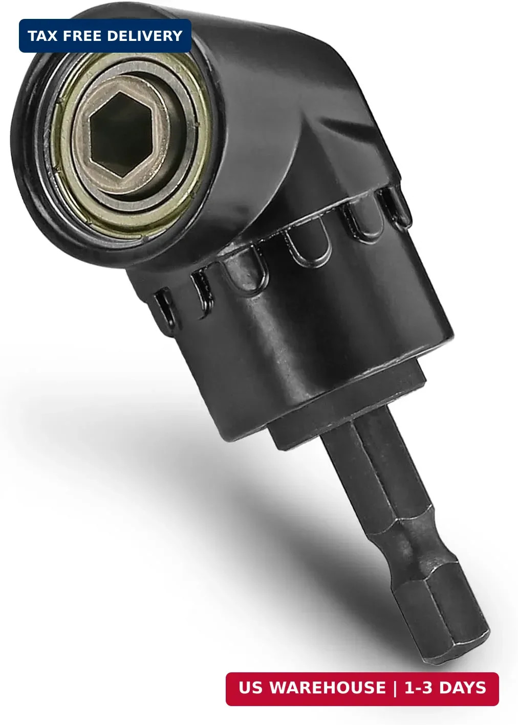 105 Degree Right Angle Driver, Power Screwdriver Drill Extension Attachment Adap