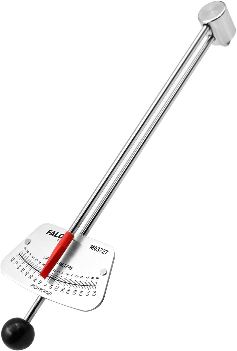 1/4-inch Drive Beam Torque Wrench – 0-80 Inch/Pounds and 0-9 Silver