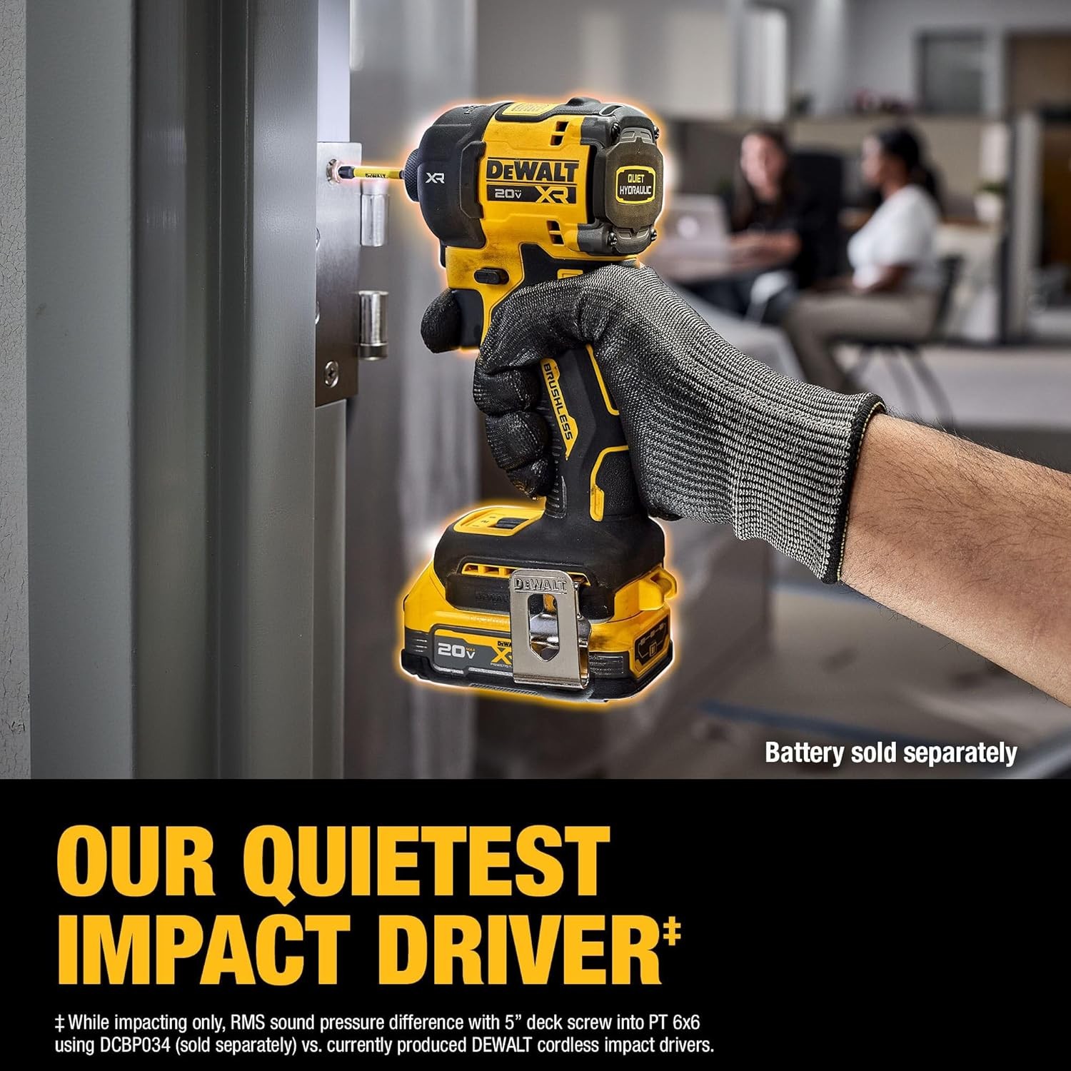 DeWalt DCF870B 20V Hydraulic Cordless 1/4&Prime; Impact Driver, 500 in-lb (Tool-Only)