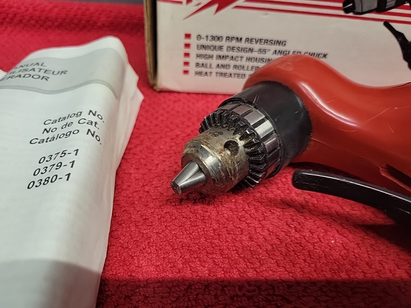 Milwaukee 3/8&Prime; Close Quarter Angle Drill Model 0375-1 Corded Electric USA 🇺🇸