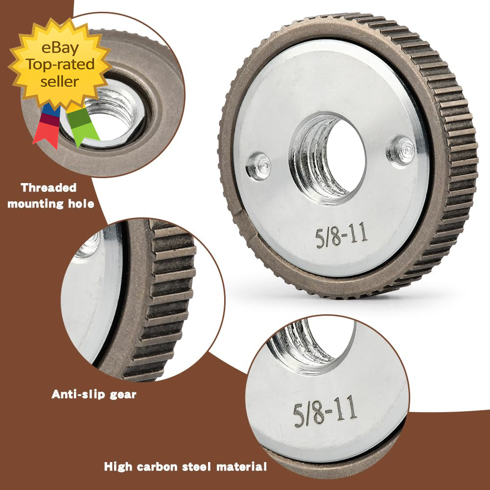 5 8 11 Flange Nut Quick Release Locking Nut for Angle Grinder Steel 1Pc Nut
