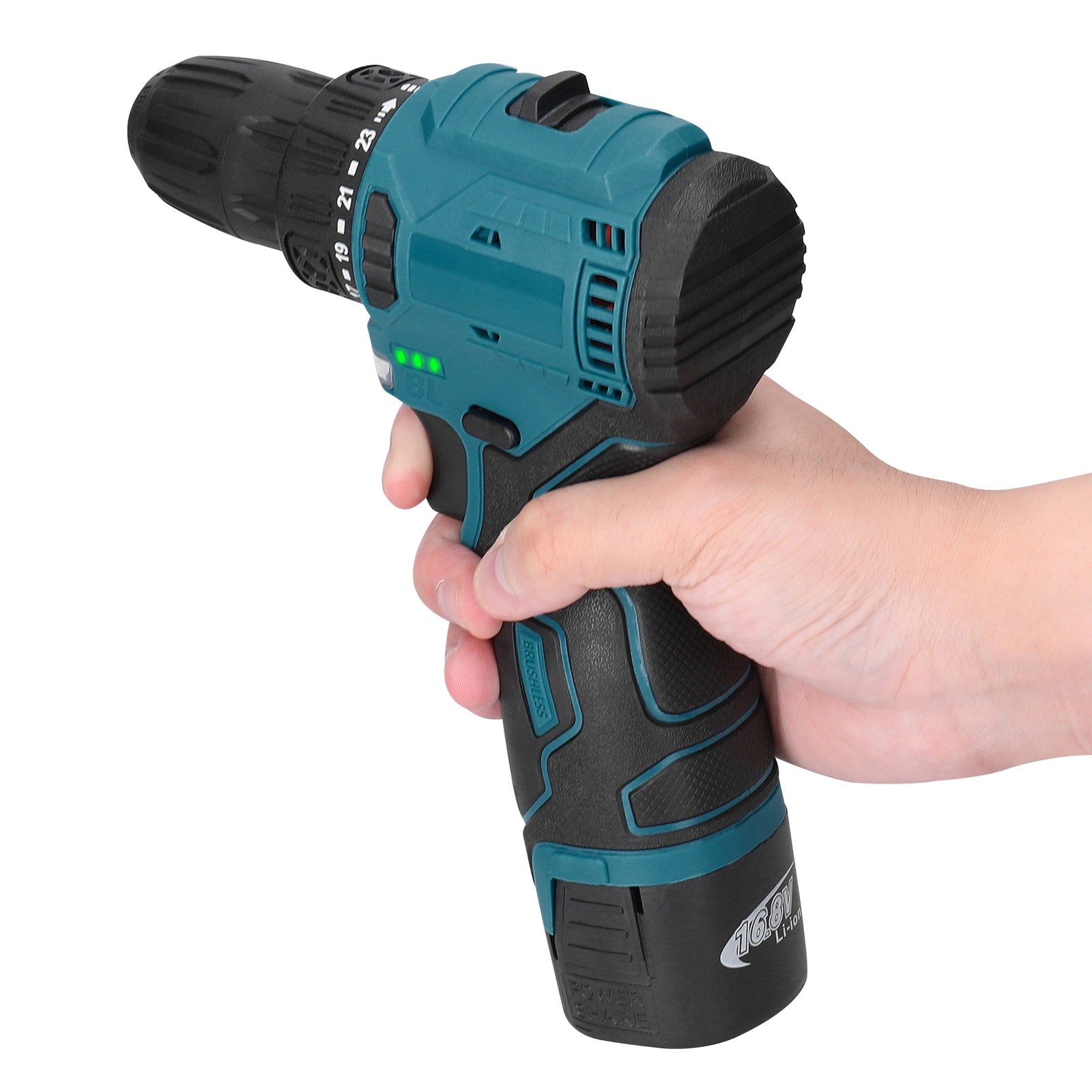 16.8V Cordless Driver Drill Household Electric Screwdriver Regulation GWAC JWYV