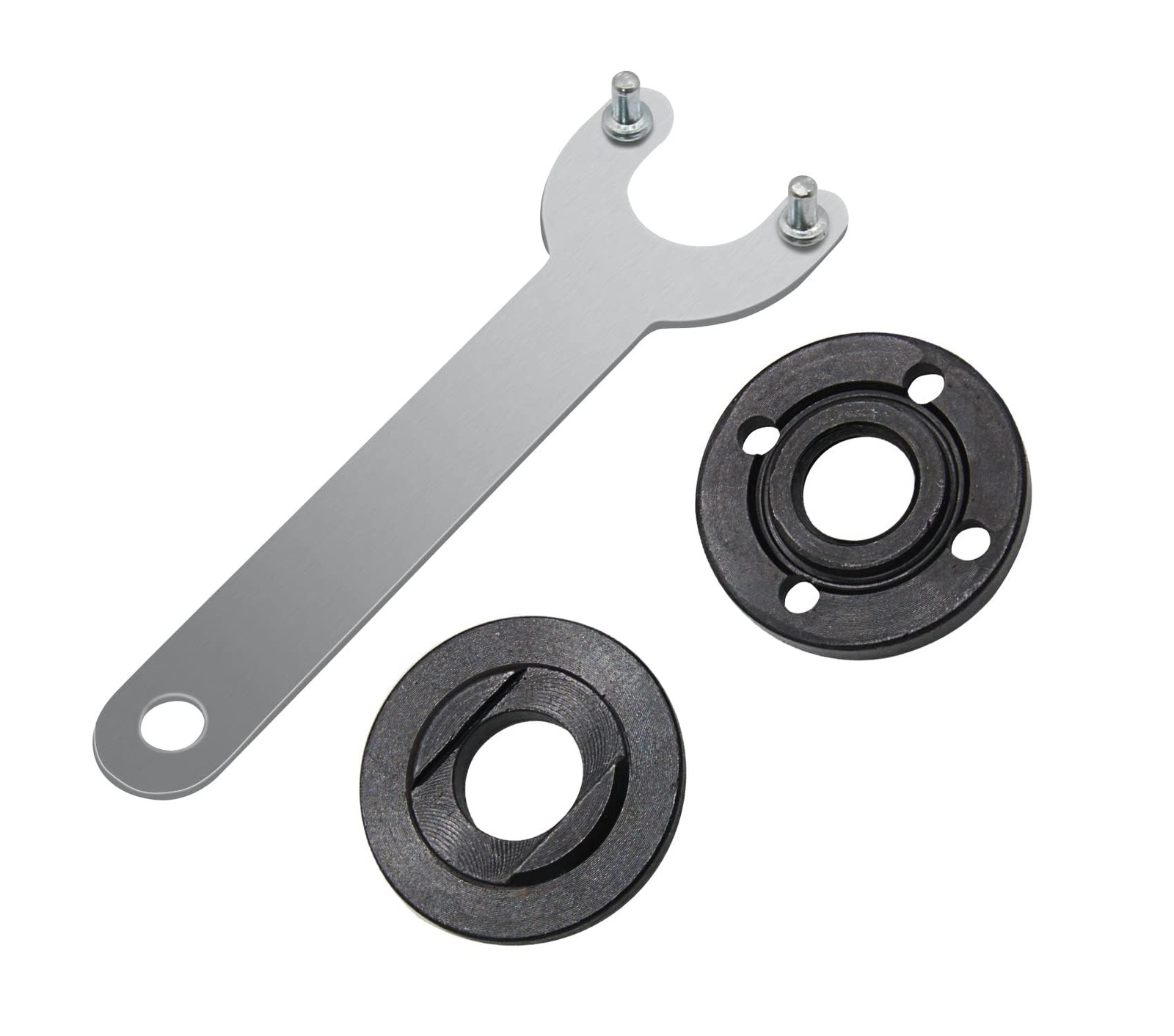 5/8&Prime;-11 Grinder Backing Flange & Lock Nut Set with Wrench