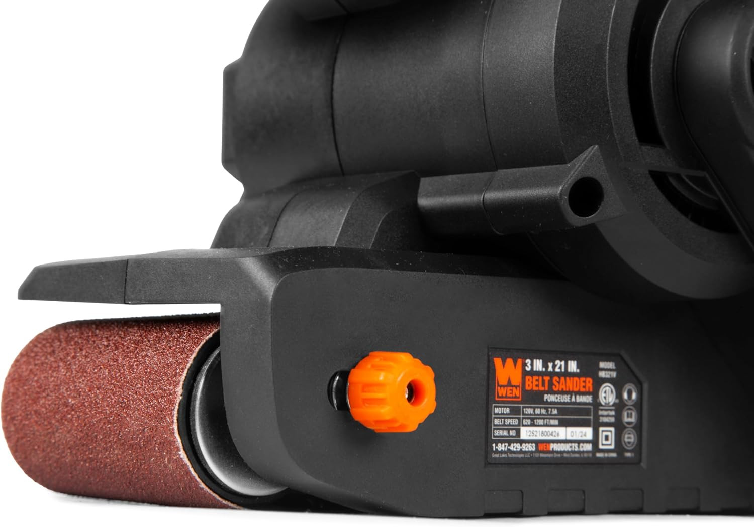 7.5-Amp 3-By-21-Inch Variable Speed Handheld Portable Belt Sander (HB321V)