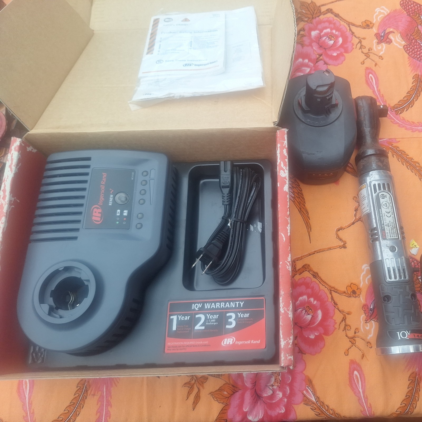 1/2 Inch Square Drive 14.4V Cordless Ratchet Wrench Ingersoll Rand R385