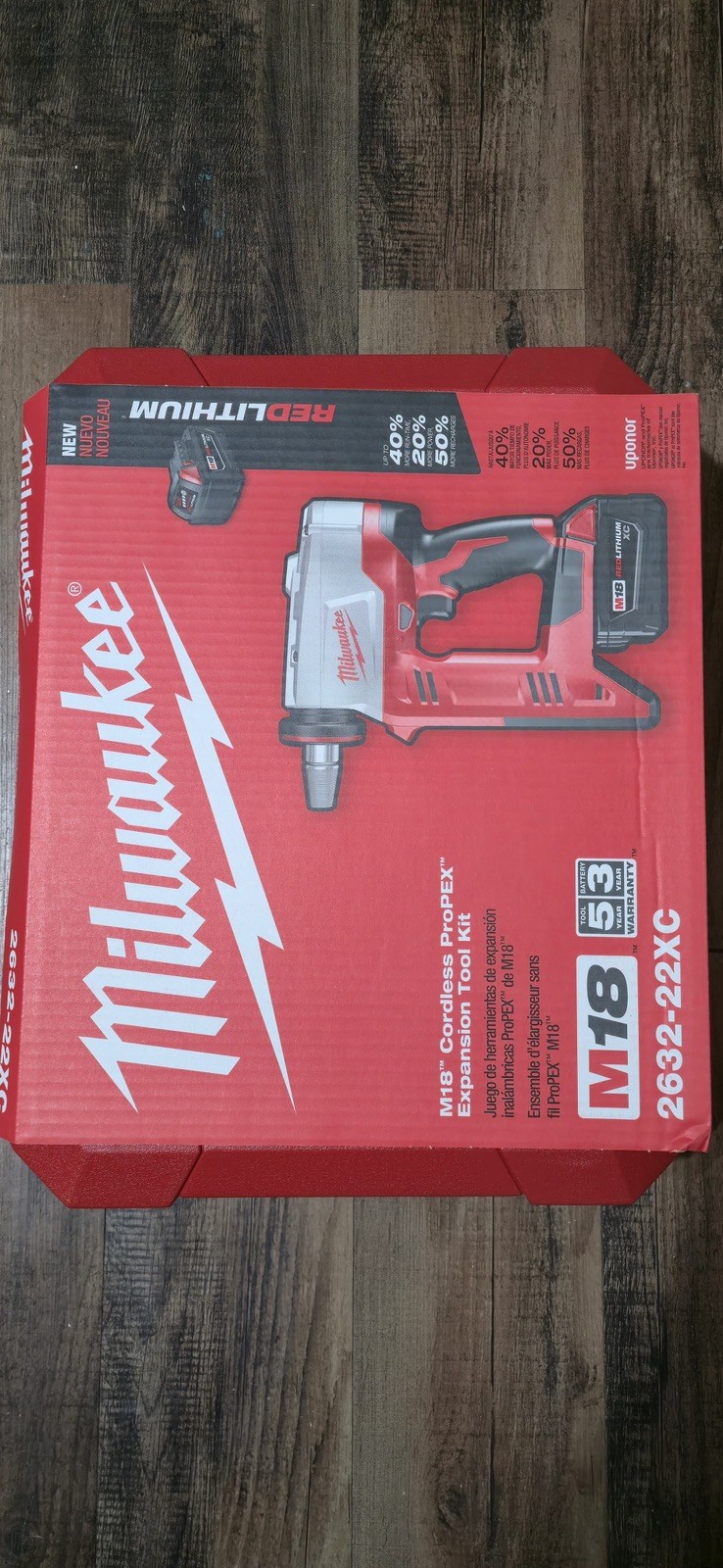 2632-22xc Milwaukee M18 18V Lithium-lon 3/8in to 1-1/2in Expansion Tool Kit