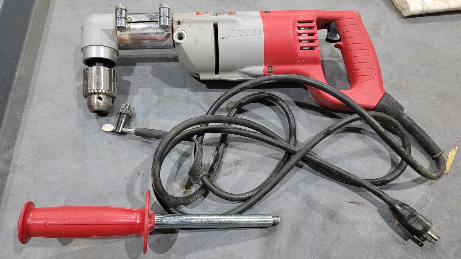 Milwaukee 1107-1 Heavy Duty 1/2in Corded Right Angle Drill Keyed Chuck 500 RPM