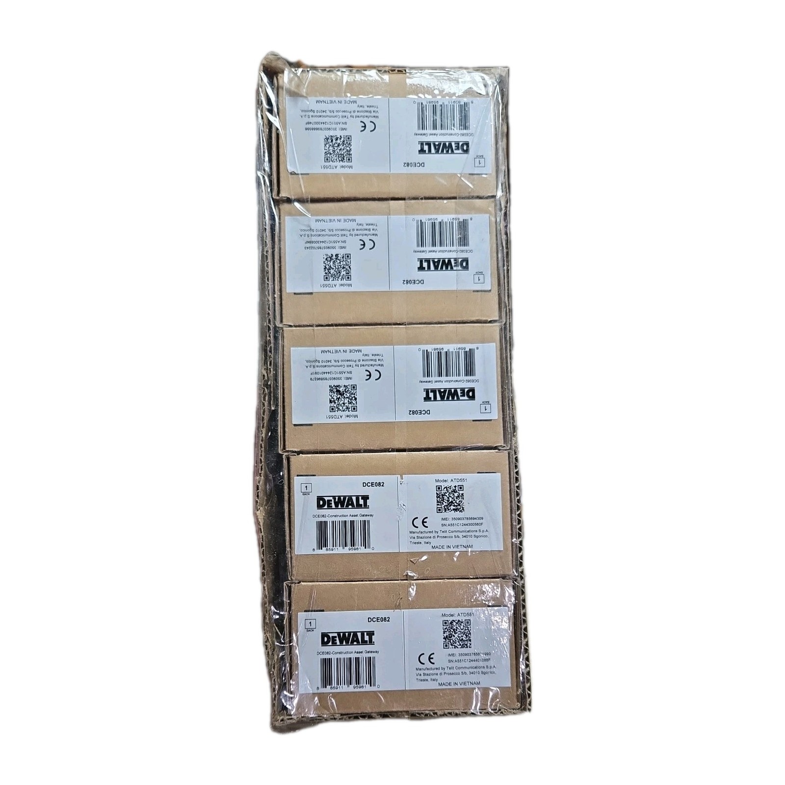 Tool Connect Dewalt DCE082-5 Model ATD551 Construction Asset Gateway NEW 5 Box