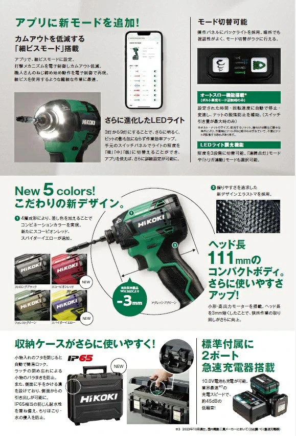 HiKOKI WH36DD(NNL) Multi-Volt 36V Impact Driver Green Tool Only