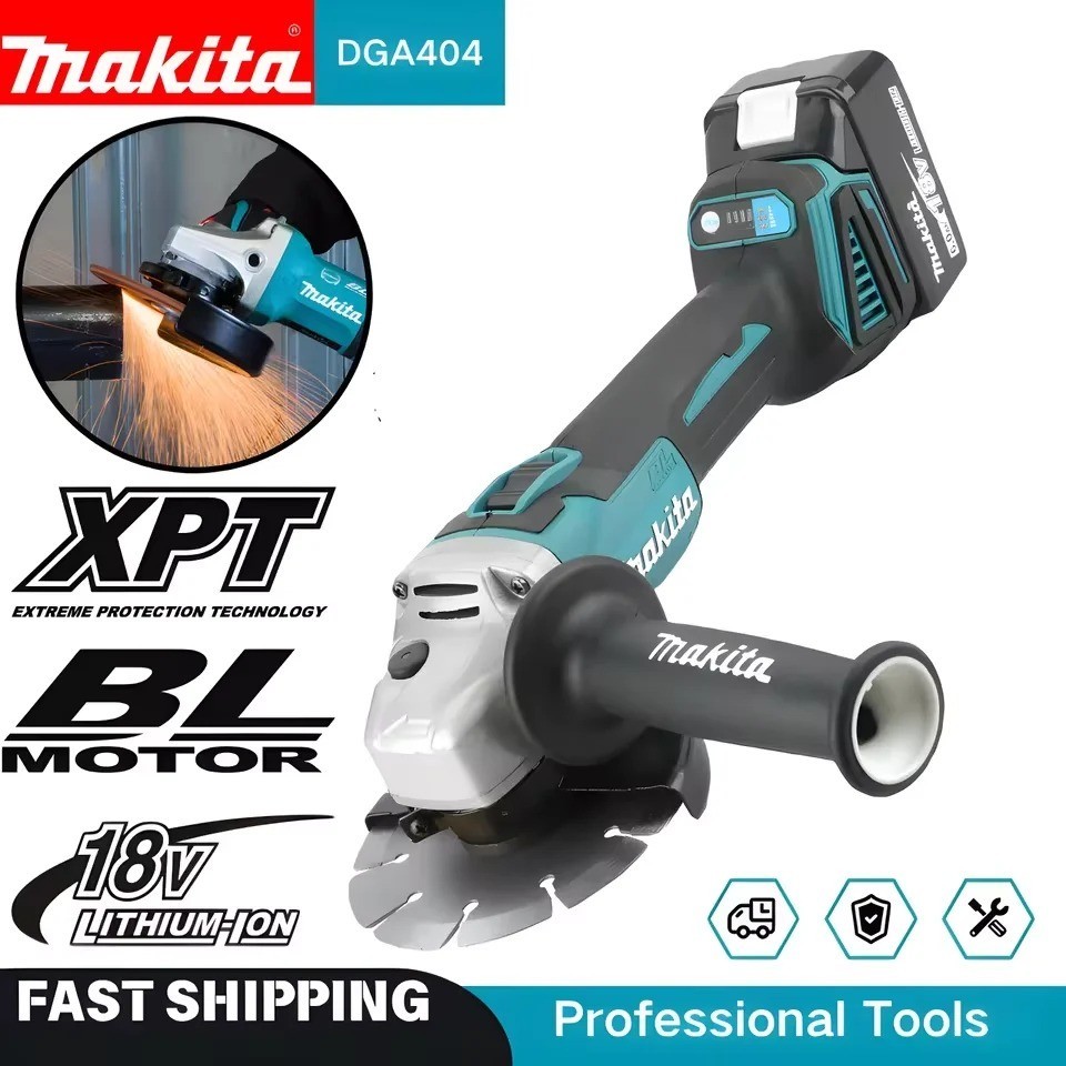 Makita 18V 125mm DGA404 Brushless Electric Angle Grinder High Power Rechargeable