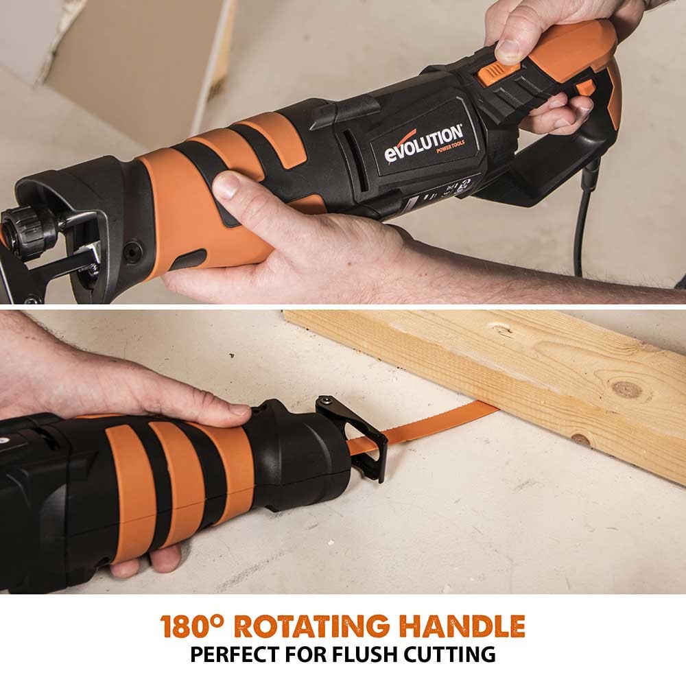 Evolution R230RCP – Reciprocating Saw with 4 Blades (Refurbished)