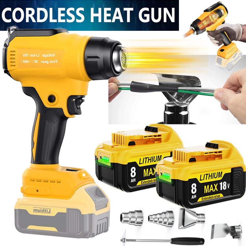 Cordless Heat Gun Hot Air Gun For Dewalt 20V Max Li-ion Battery DCB206 / Charger
