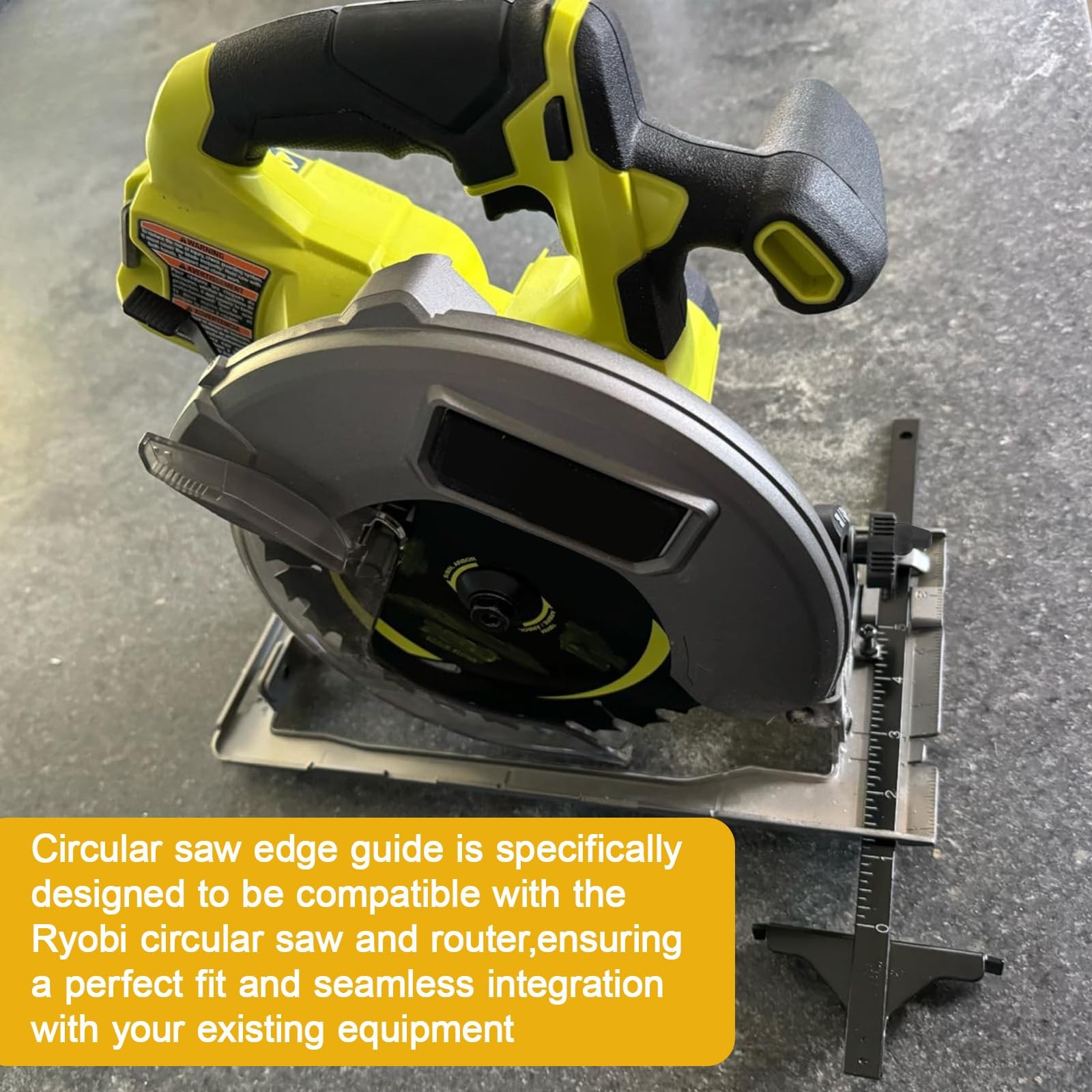 Edge Rip Guide for Ryobi P508 Circular Saw 204585001 Black