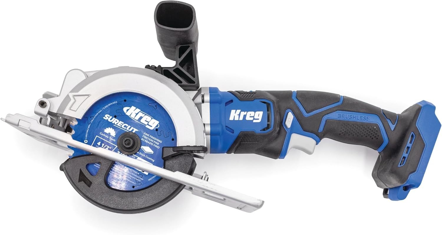 20V Brushless Circular Saw with Safety Features & LED Cutline Visibility
