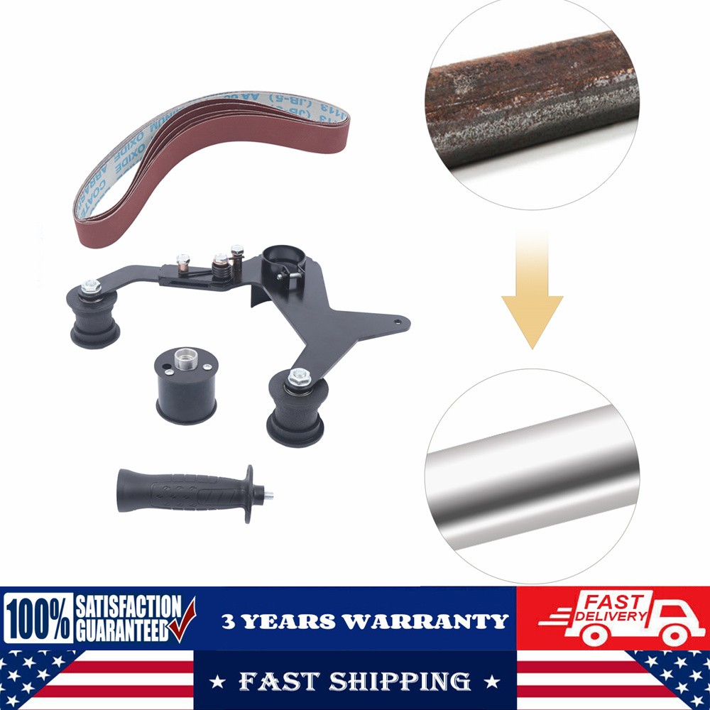 Pipe Tube Polisher Belt Sander Attachment Adapter 60,120,240,400,600 Standards
