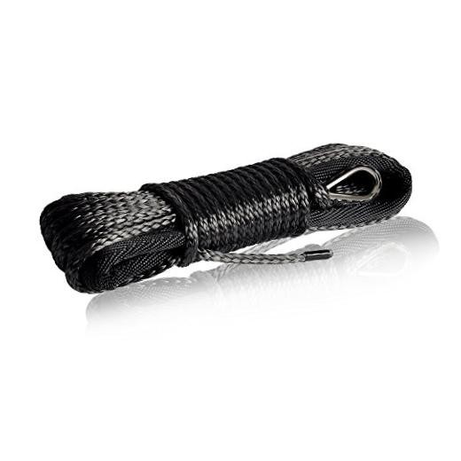 Winch Rope 3/16 inch Synthetic Winch Rope for Electronic Winch on