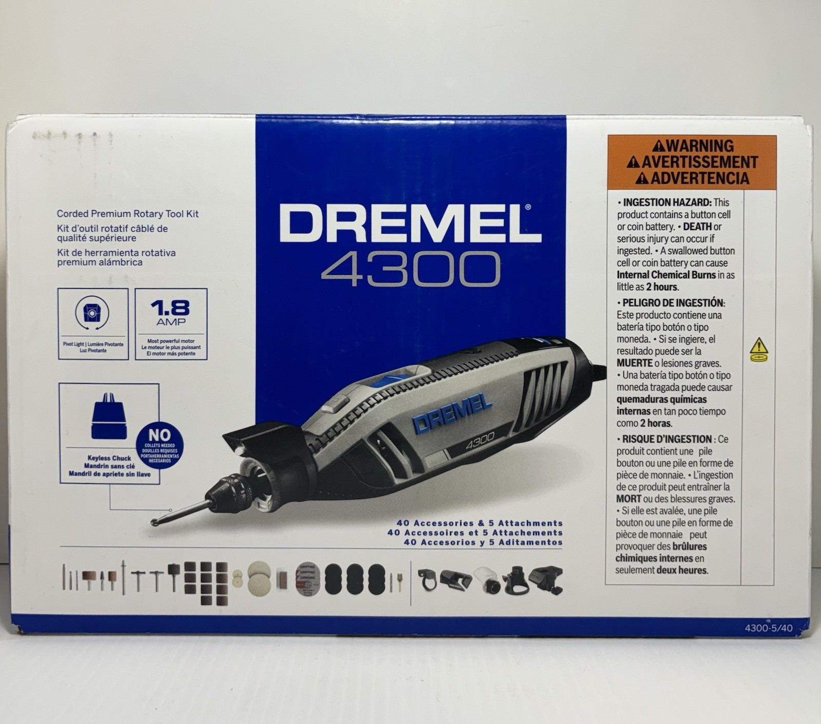 Dremel 4300540 120V Performance Rotary Tool Kit