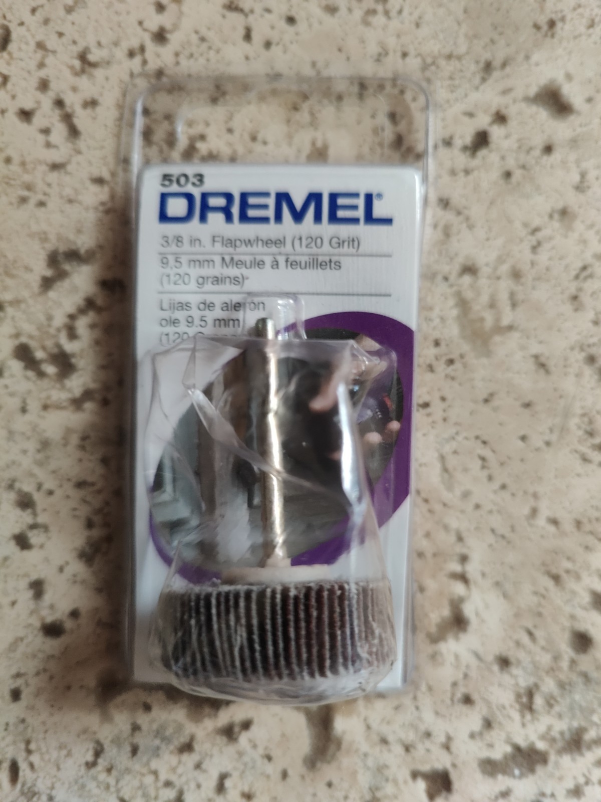 Dremel 503 3/8&Prime; Flapwheel 120 Grit for metals, wood, rubber or plastic