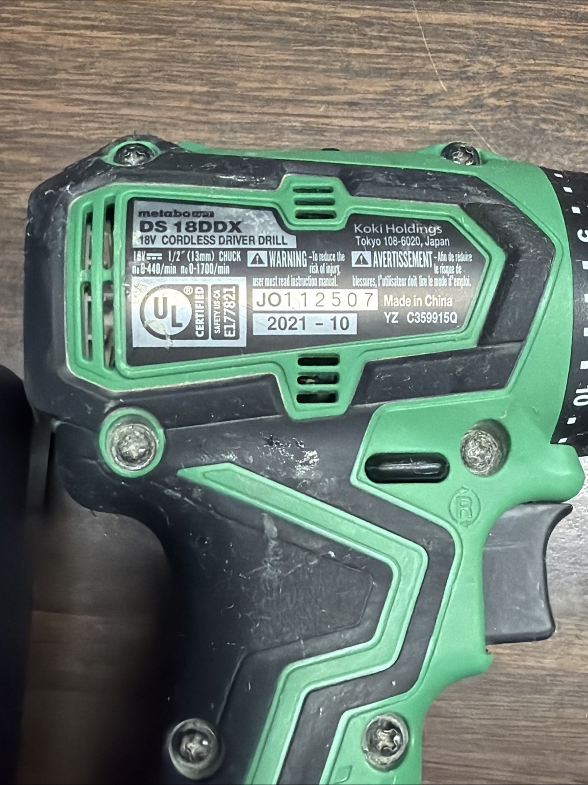 Metabo HPT 18V Drill & Impact Driver Kit DS18DEX WH18DEX w/ Batteries Charger
