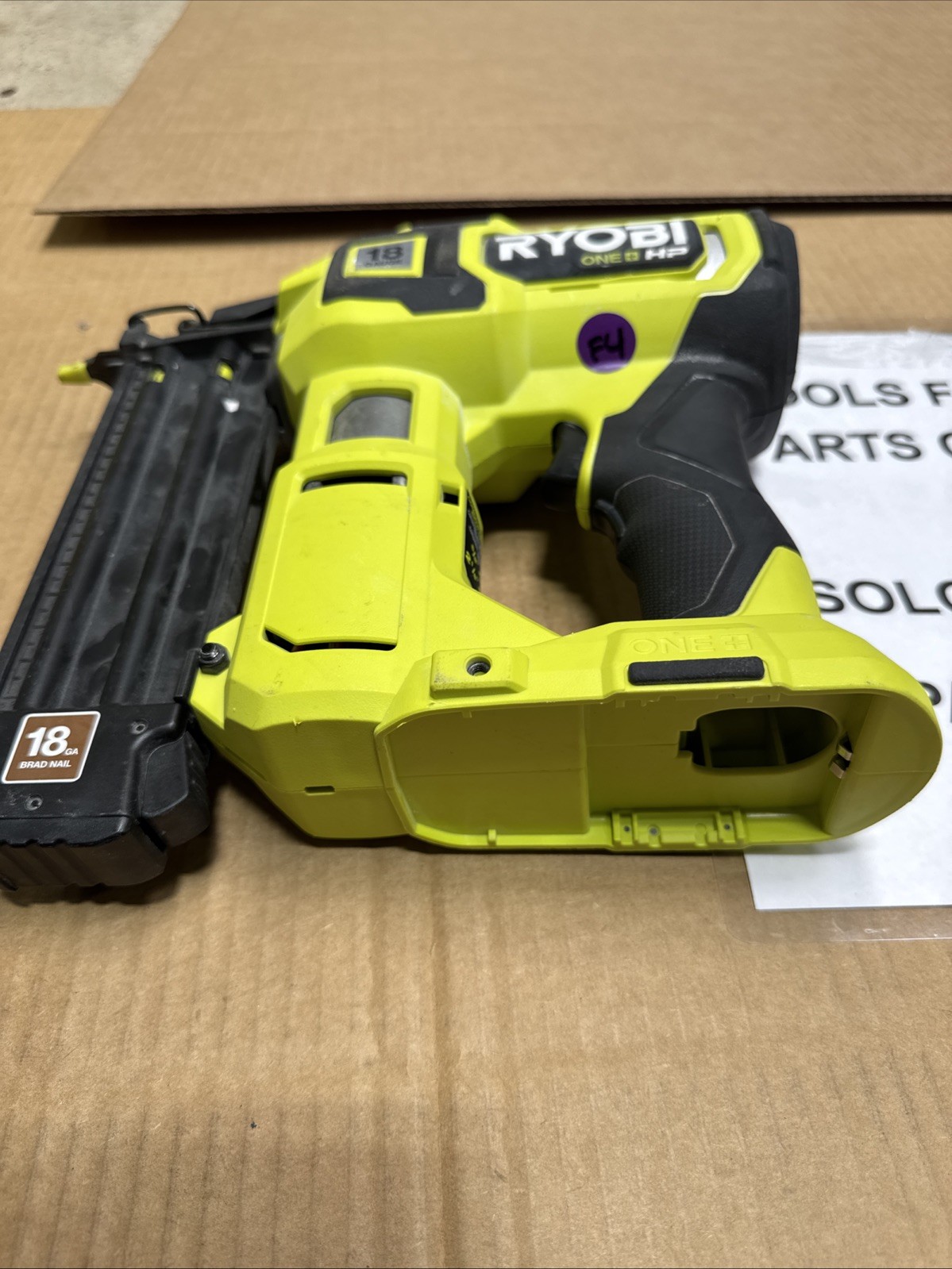 Ryobi One+ HP 18v Brushless Brad Nailer Tool Only (P322) F4