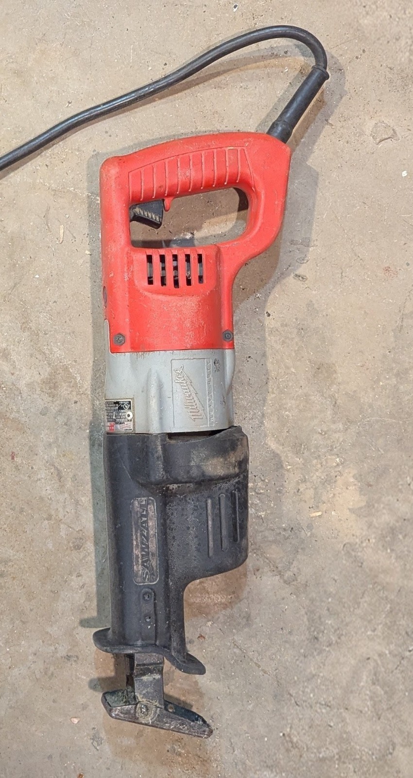 Milwaukee Sawzall 6509-22 Corded Reciprocating Saw Red Black Silver