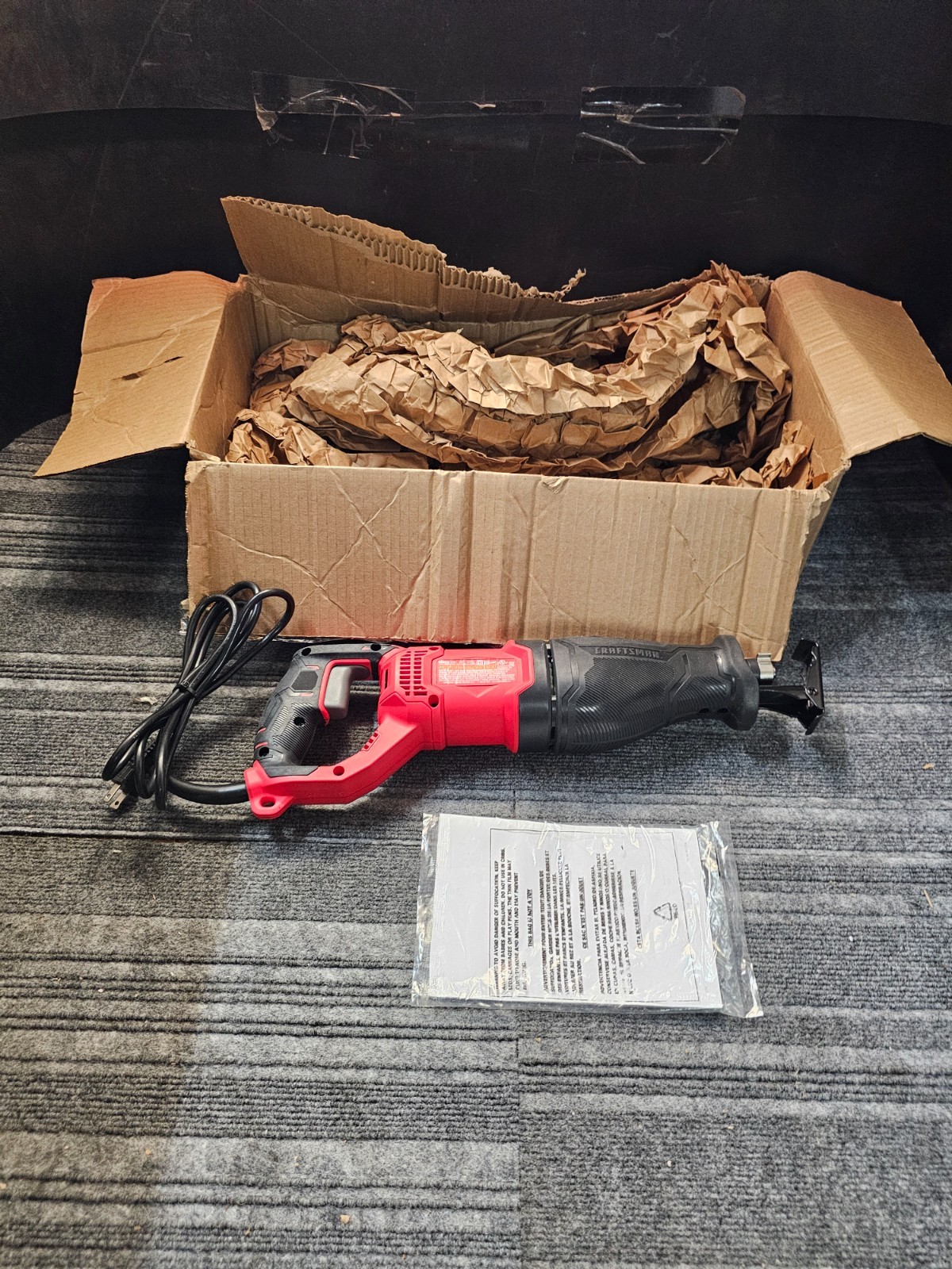 Craftsman CMES300 Reciprocating Saw, 7.5 Amp, 3,200 RPM, Corded Red