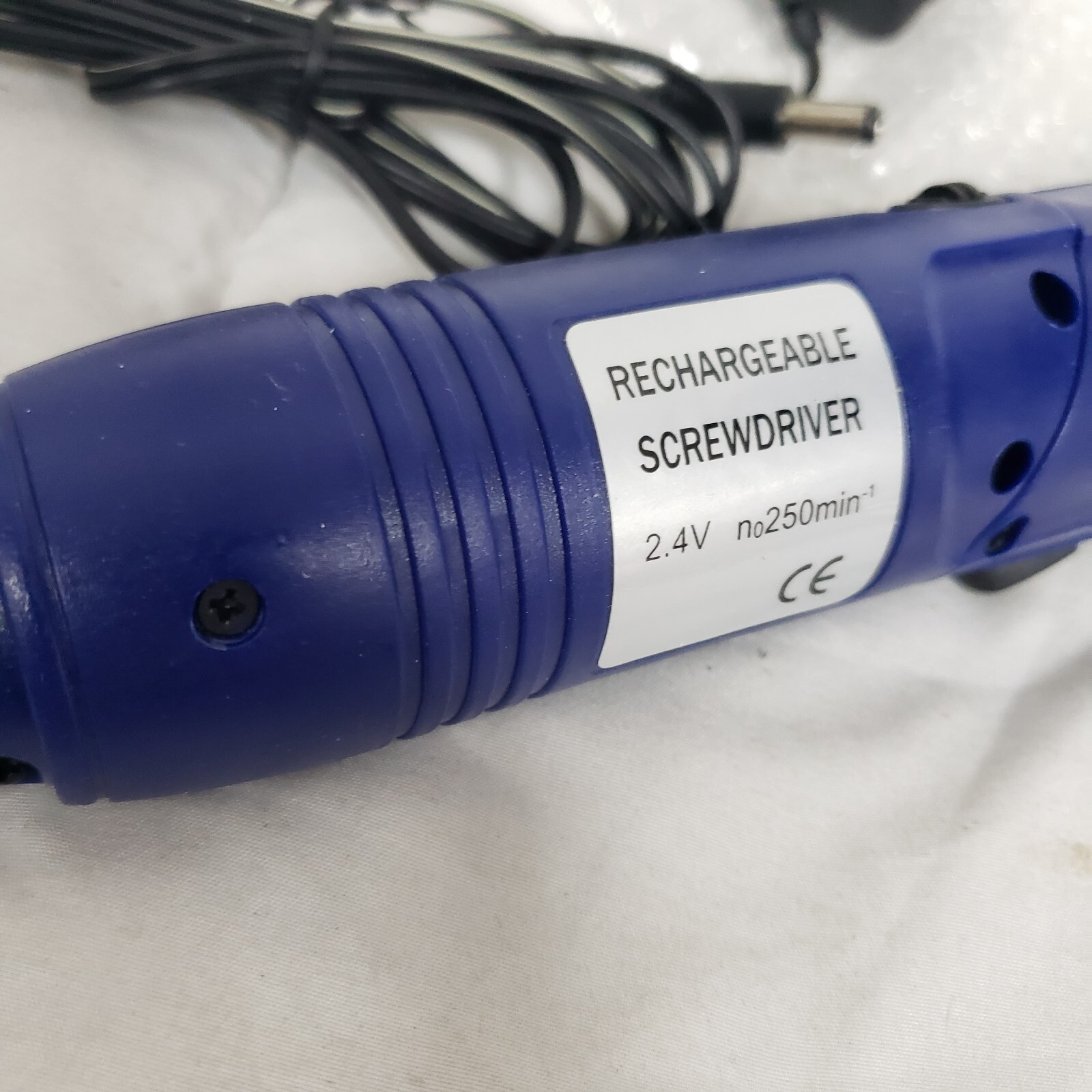95D Cordless Rechargeable Screwdriver 2.5V Blue with AC/DC Adaptor Charger