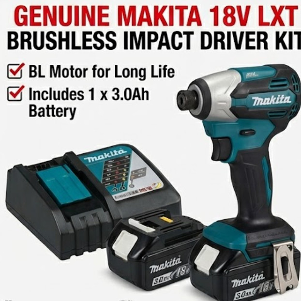 Makita DTD158 18V Cordless Impact Driver Drill LED 170Nm 3400rpm 3600ipm 3.0Ah