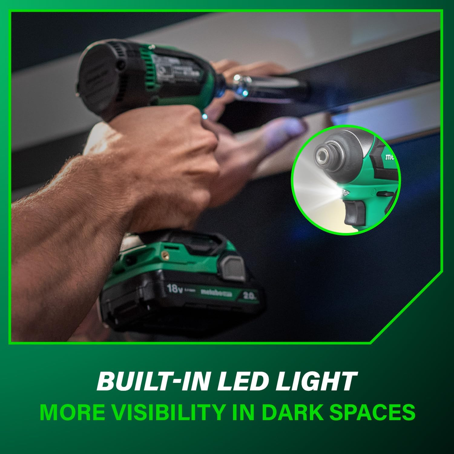 Metabo HPT 18V Cordless Brushless Drill Impact Driver, KC18DEXQB | Power Tool Co