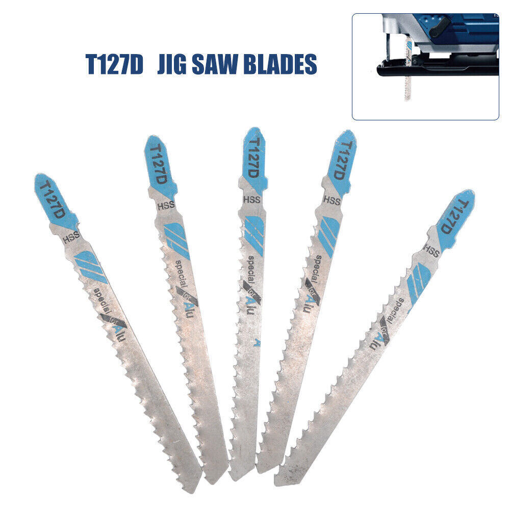 T127D Jigsaw Blades 5 PCS Aluminium Metal Cutting Wood Fast Cutting New US