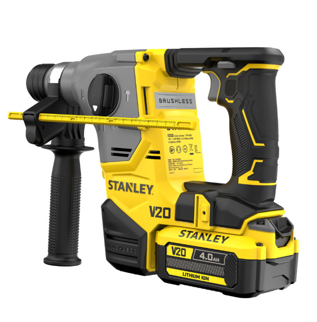 Stanley SBH910 20V MAX BL Rotary Hammer 3+1Modes 4.0Ah x 1 2.5J 4300bpm 1100rpm