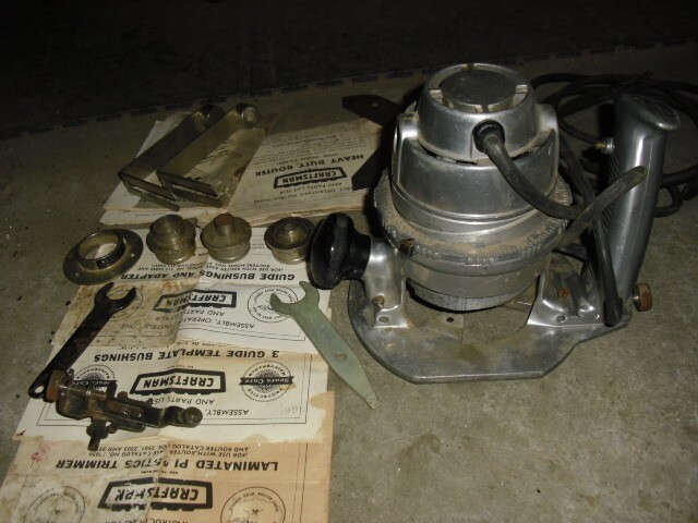 Craftsman Model 315.25031 6.A 24,000 RPM 1-HP 1/4&Prime; Router Tested w/ extras