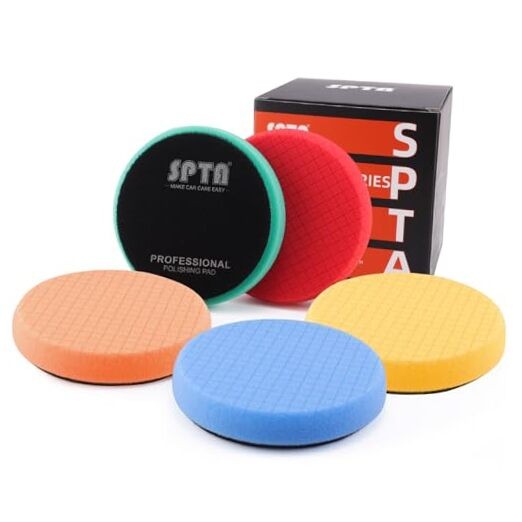 Buffing Polishing Pads, 5Pcs Face for 6 Inch 150mm Backing Plate Mix 6.5 Inch