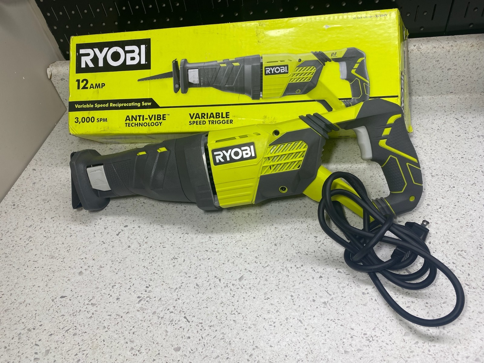 (( PARTS ONLY)) Ryobi 12 Amp Corded Reciprocating Saw – RJ186V- Free Shipping!!