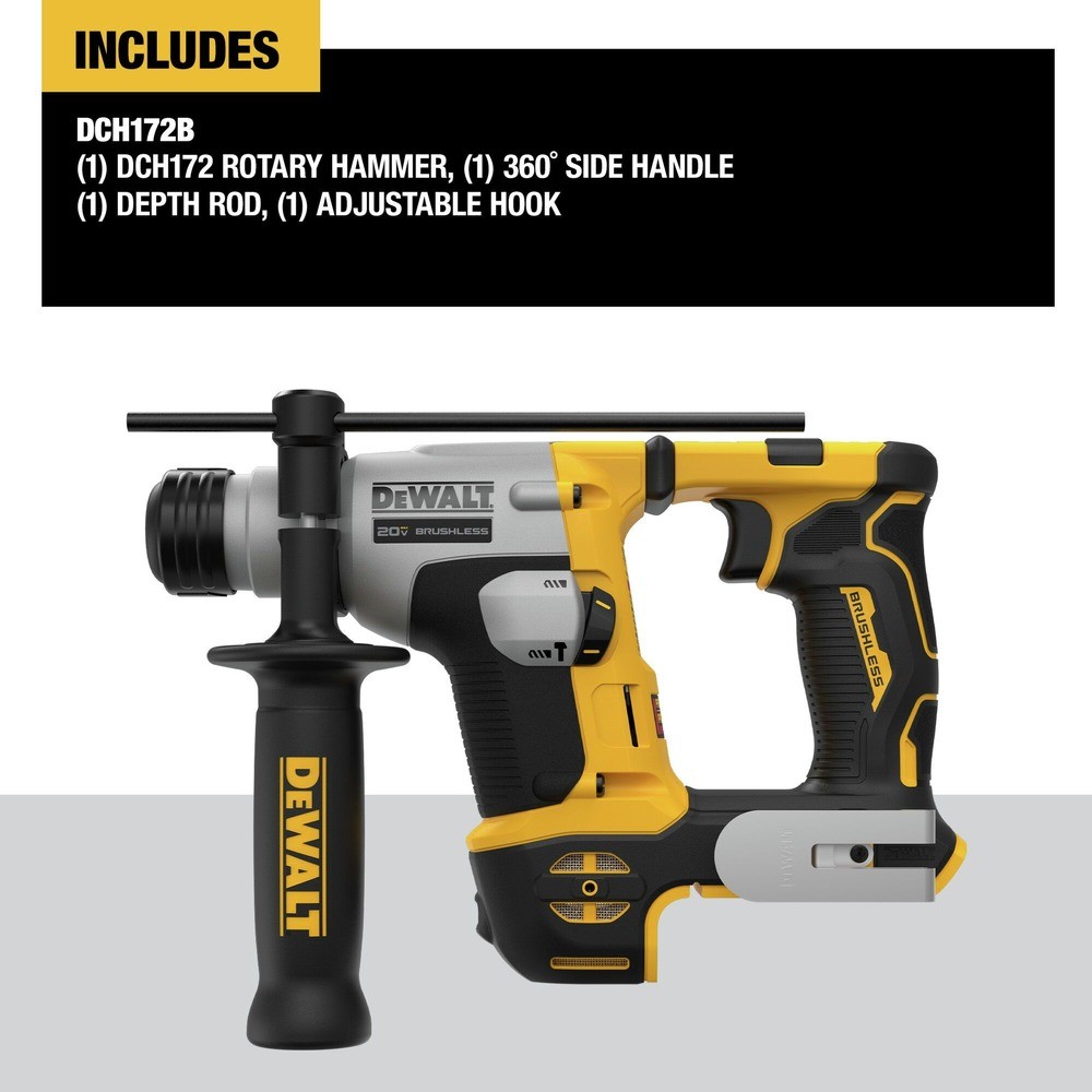DeWalt DCH172BR 20V MAX 5/8 in. SDS PLUS Rotary Hammer Certified Refurbished