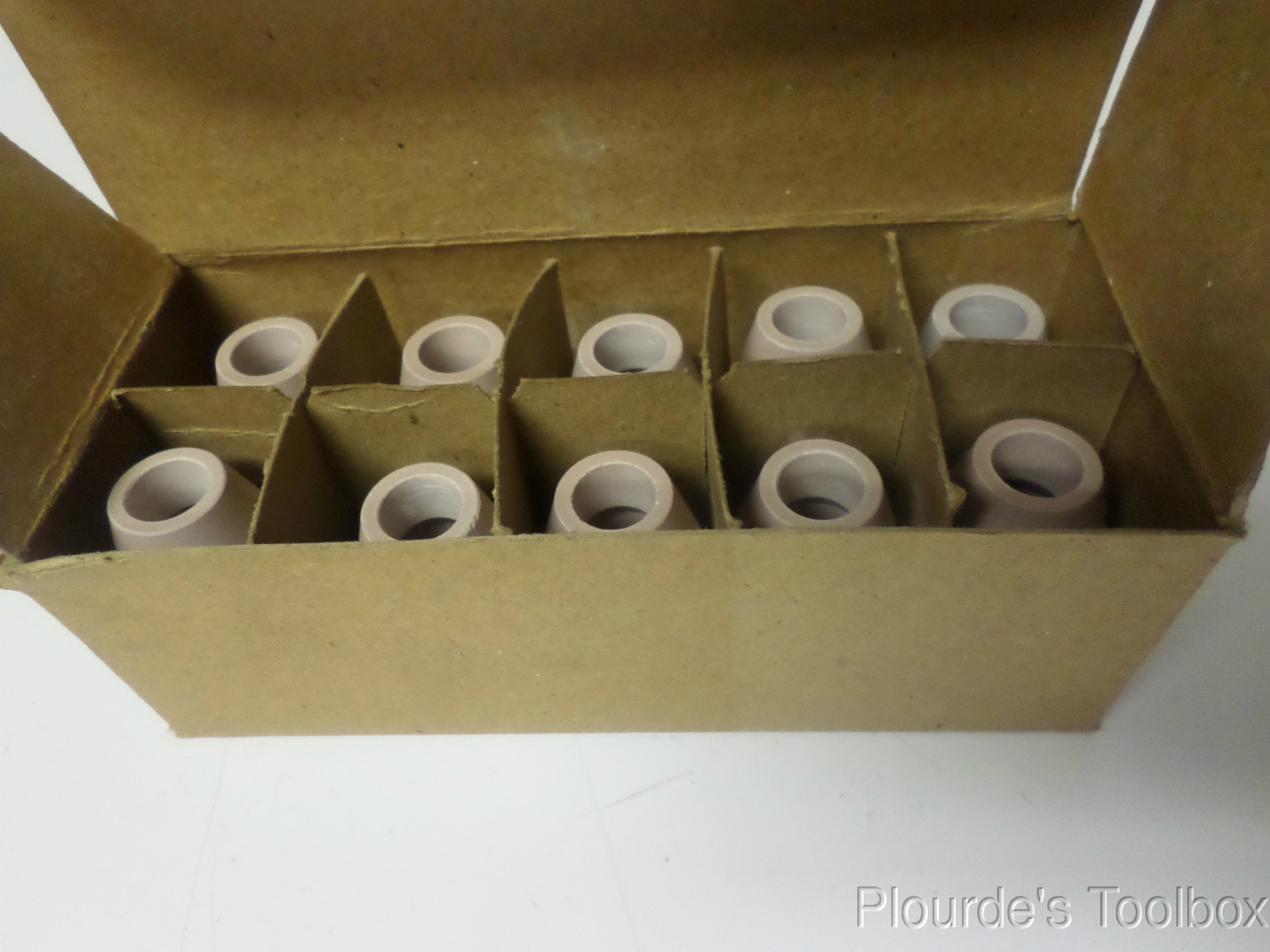 Lot (10) New Linde No. 7 Carbide Ceramic Torch Tip, 0.43&Prime; OD, HW-17 & 18, 54N32