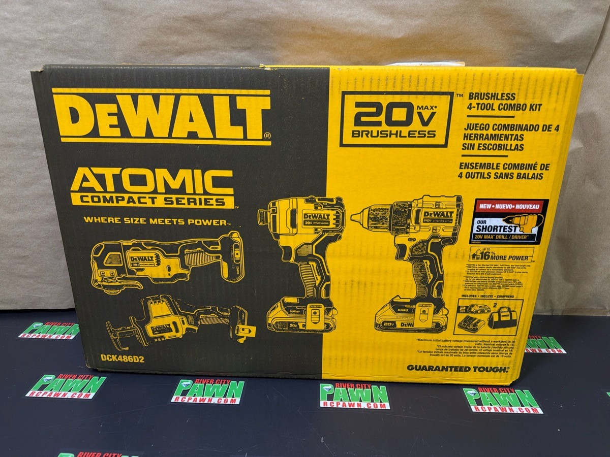 DEWALT DCK486D2 cordless 20v tool set (R7A015605)