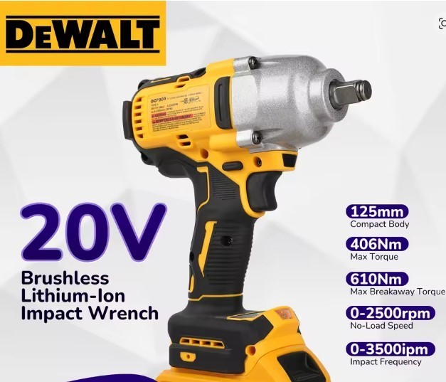 DEWALT DCF900B 20V MAX XR 1/2-In Impact Wrench Hog Ring Tool – Yellow (DCF900)