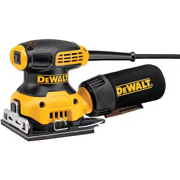 DEWALT DWE6411K 2.3 Amp 1/4 Sheet Palm Grip Corded Sander Kit-New