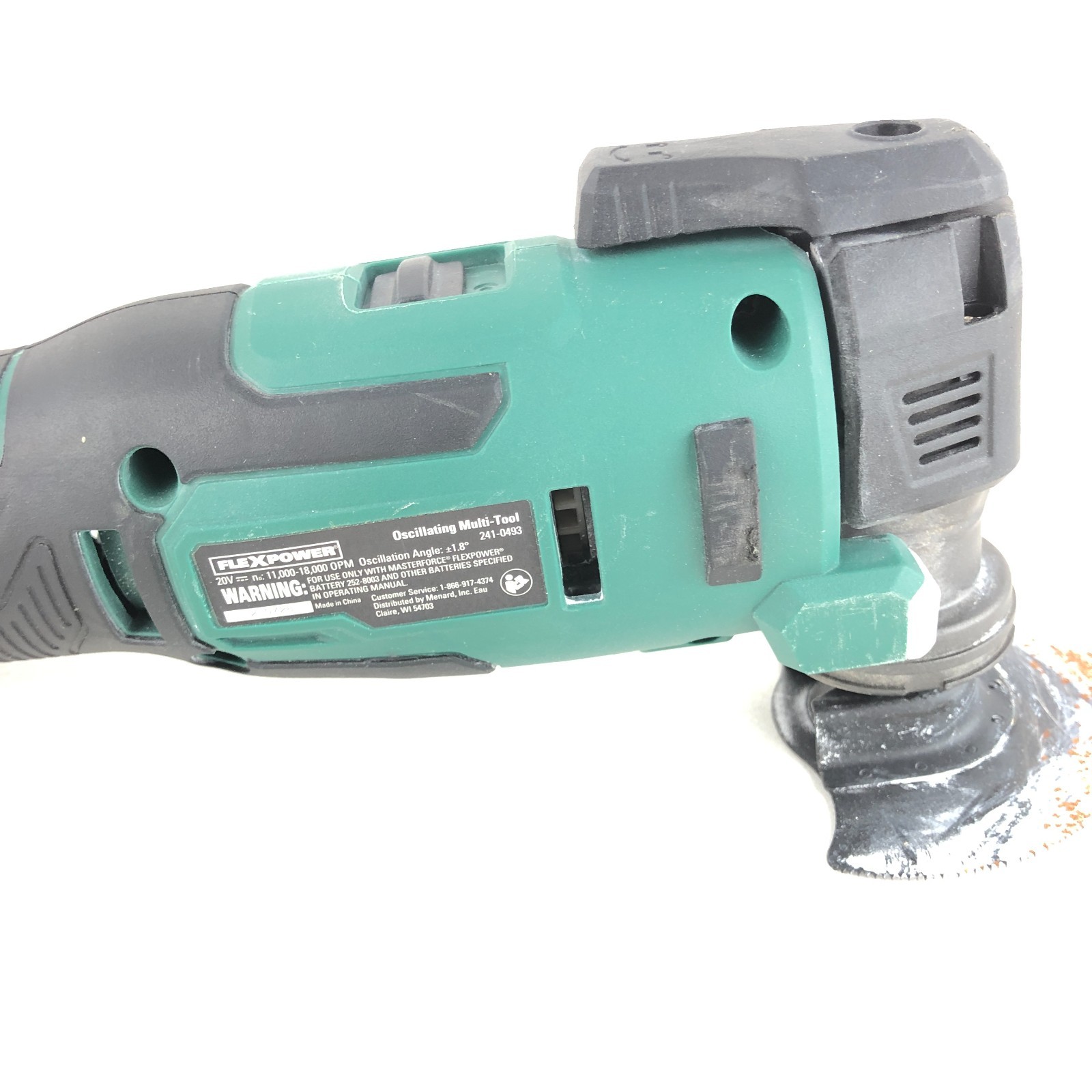 Masterforce Oscillating Multi-Tool 241-0493 Boost Bruhsless Cordless Flex Power