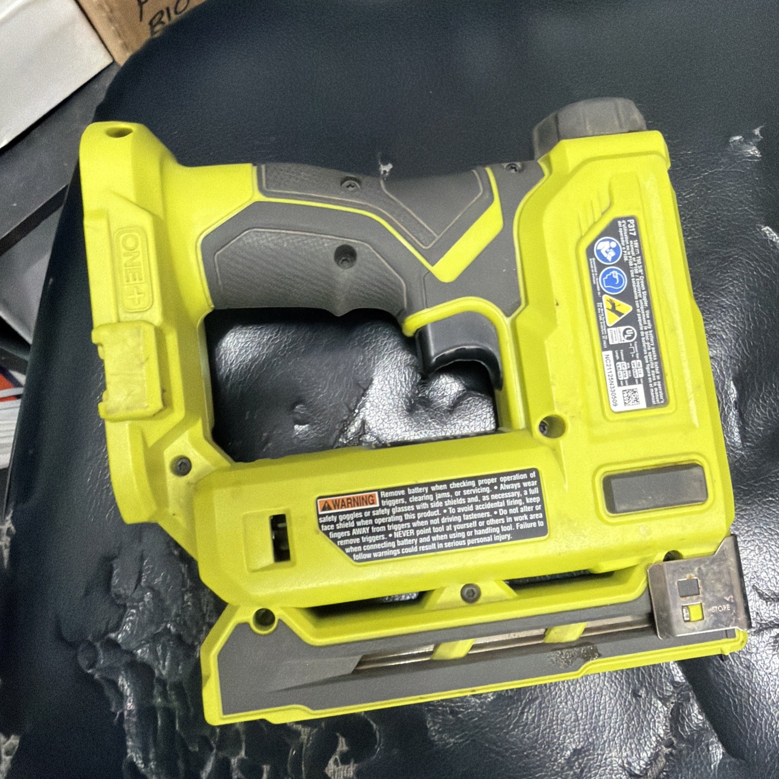 Ryobi P317 18V ONE+ Compression Drive 3/8 inch Crown Stapler (Tool Only)