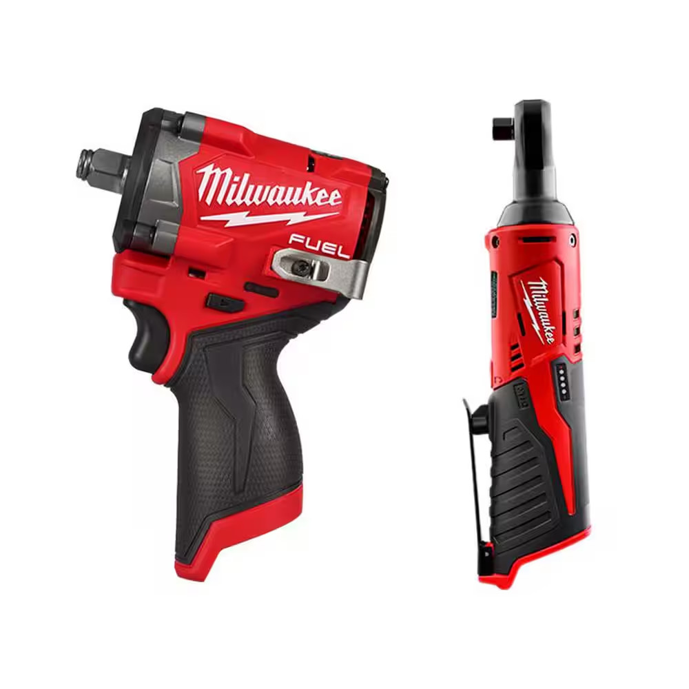 M12 FUEL 12V Lithium-Ion Brushless Cordless Stubby 1/2 In. Impact Wrench with M1