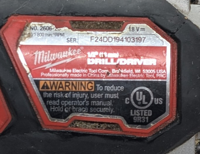Milwaukee 2606-20 M18 18V Cordless Compact 1/2&Prime; Drill Driver – Tool Only!