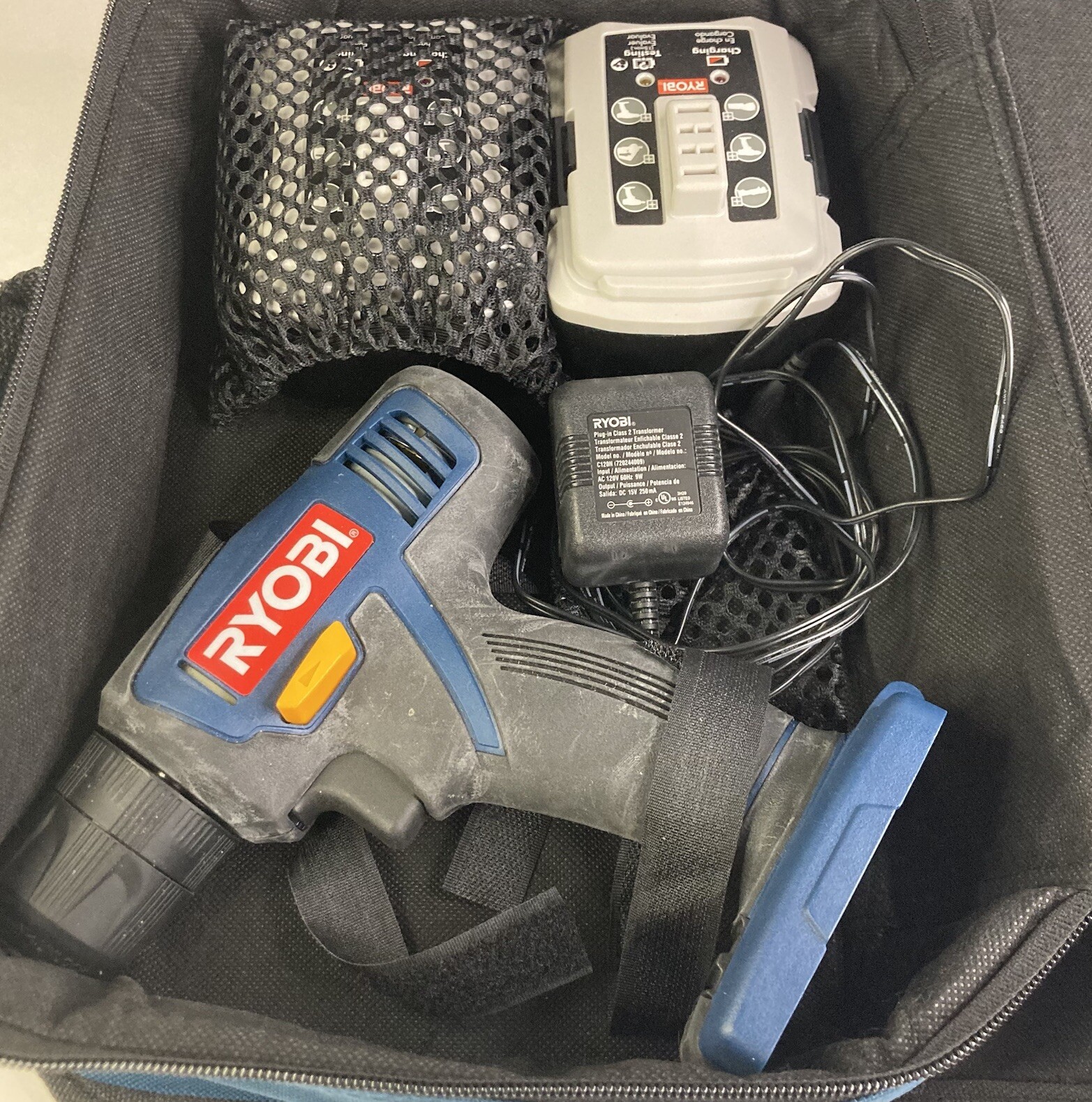 Ryobi 12V Cordless Drill CD100 Set- Includes: Batteries, Case, Charger, Instruct