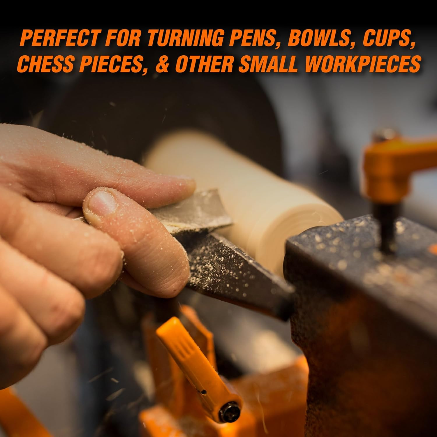 WEN 3.2A Mini Benchtop Wood Lathe – 8&Prime;x13&Prime; Variable Speed for Woodworking!